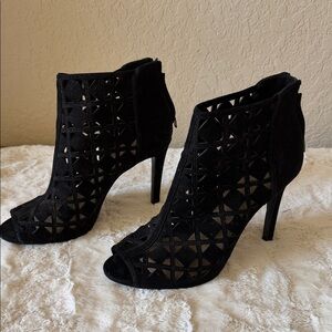 Elegant MK Black Women's Heeled Ankle Boots